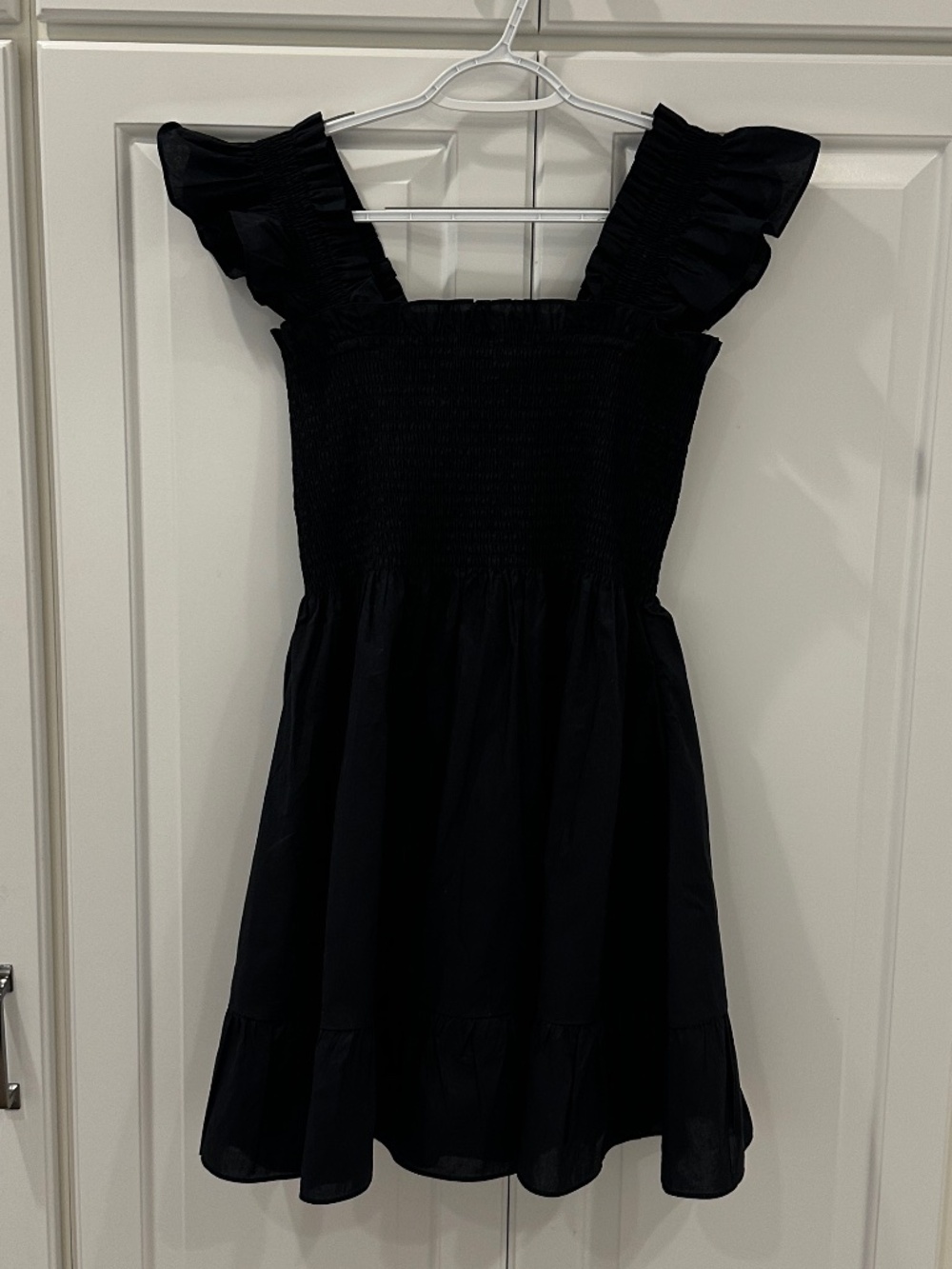 Hill House Black Poplin Elizabeth Nap Dress - Size S - Picture 3 of 7